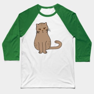 Cute little brow cat Baseball T-Shirt